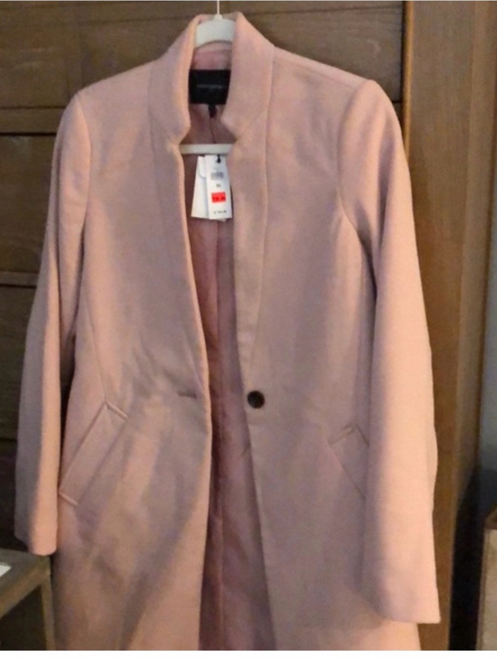Banana Republic women’s light pink car coat XS